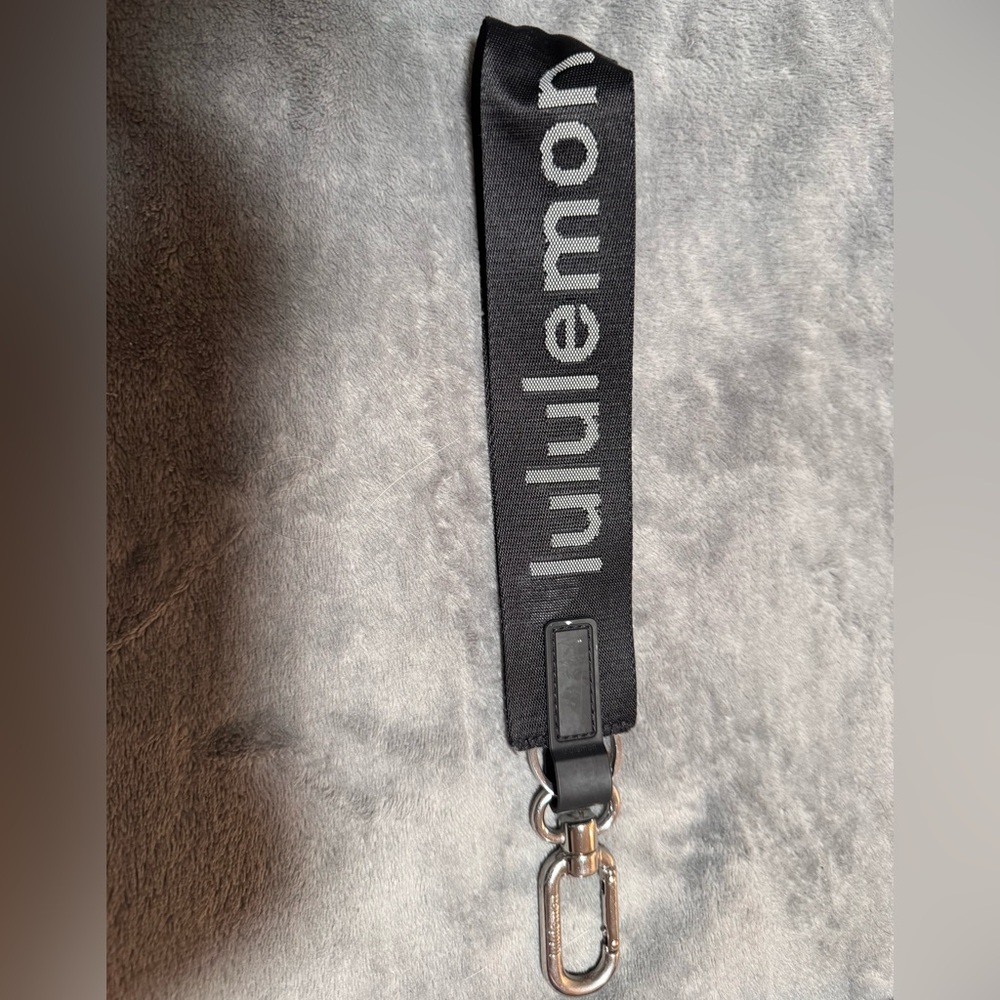 Lululemon Black and Gray Lanyard